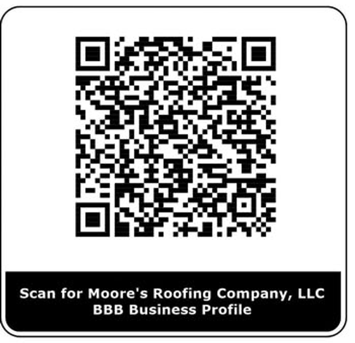 Scan for the Moore's Roofing Company BBB Business Profile